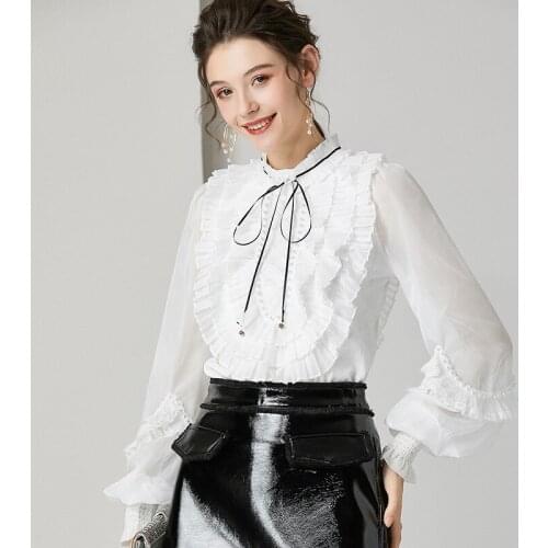 EyeTornado White Blouses