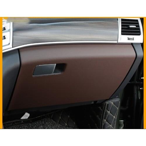 Co-pilot storage box anti-kick pad car interior decoration stickers leather anti-kick anti-dirty stickers For Haval H9 2015-2019