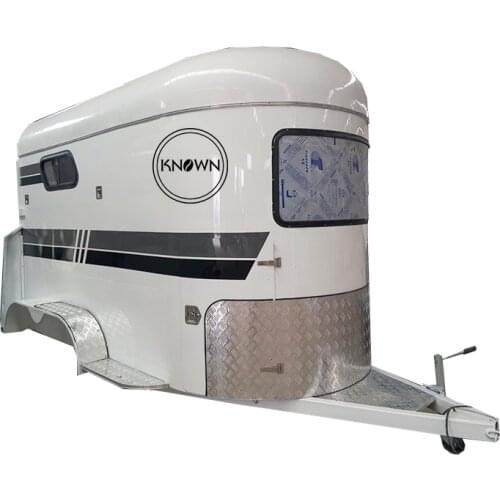 Hot Sell 2 Horse Trailer Angle Straight Loading Camper Float Australian Standard for Sale