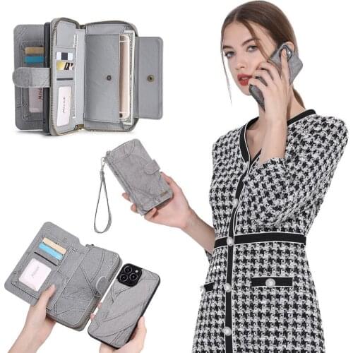 Megshi Detachable Flip Leather Case For Iphone 13 12 11 Pro Max Mini Business Wallet Phone Cover For Iphone Xs Max Se 2020 X Xr