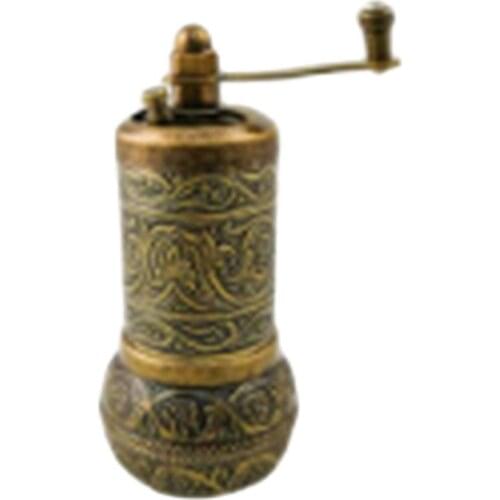 Copper casting coffee and salt black pepper grinder grinder yellow Traditional Handmade Kitchenware Gift Decorative Embroidered