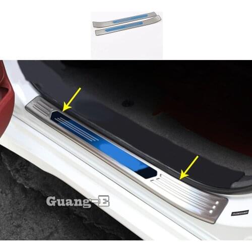 Car Body Exterior Threshold Strip Stainless Steel Door Scuff Plate External Pedal Moulding For Toyota Sienna 2018 2019 2020