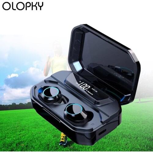 TWS 5.0 Wireless Bluetooth Sport Earphone Gaming Headset With LED Display Charging Box Waterproof With Mic Handsfree Earbuds