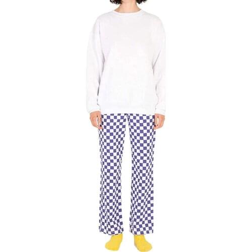 2021 New Paid Casual Pants Loose Color Trousers High Waist Straight Korean Style Japanese College Style Trousers