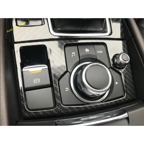 Lapetus Transmission Shift Gear Panel Frame Cover Trim 2 Piece For Mazda 3 AXELA Sedan Hatchback 2017 2018 ABS Auto Accessories