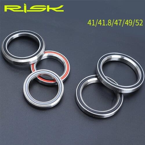 RISK Bike Headset Bearings 41/41.8/47/49/51/52mm MTB Road Bicycle Headset Bearing Repair Steel Parts Bike Accessories