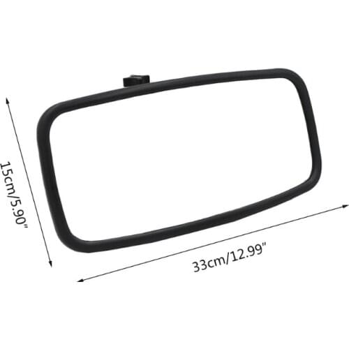 Clear Yacht Square Center Mirror Rear-view Mirror for Jet Ski Boat Watersport Personal Watercraft Surfing Durable N0HF