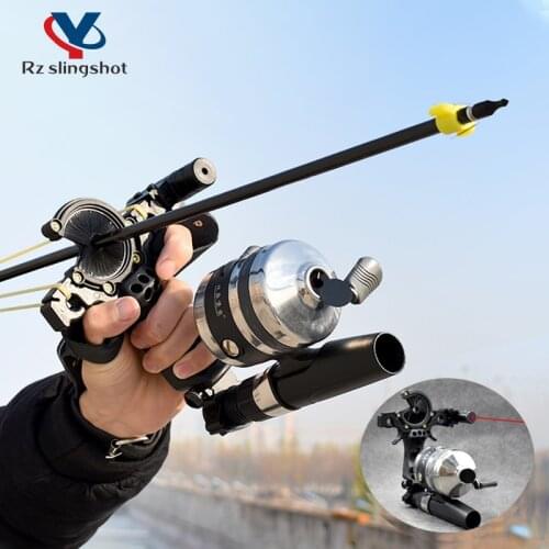 New Upgrade Fish Shooting Slingshot with Laser Professional High-precision Catapult with Arrow Outdoor Tools Accessories