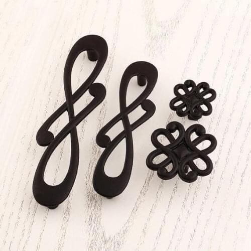 3.75" 5" Dresser Pull Drawer Pulls Handles Knobs Black Kitchen Cabinet Pulls Door Handle Unique Modern Furniture Handle 96 128mm