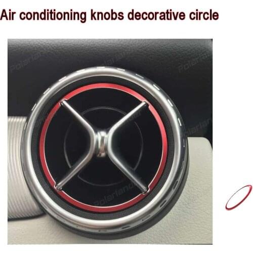 High quality For M-ercedes-Be-nz GLA180 200 220 260 Car Air conditioning knobs decorative circle