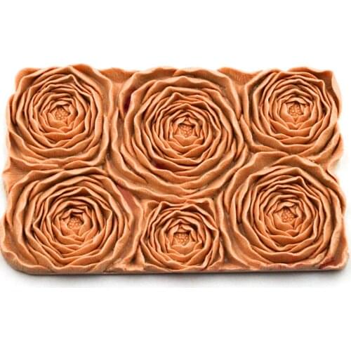 3D Silicone Mould with Peony Flower Pattern Fondant Cake Decorating Tools Mould Chocolate DIY Baking Tools