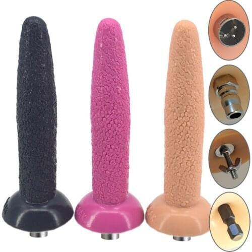 Advanced Super Long Traditional Sex Machine Attachment 3XLR Accessories Animal Anal Plug Dildo For Women Man Y42