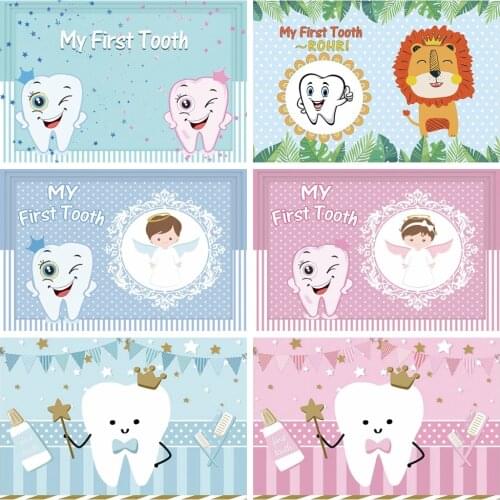 Yeele My First Tooth Baby Birthday Party Newborn Boy Girl Twin Photography Backdrop Decoration Backgrounds For Photo Studio