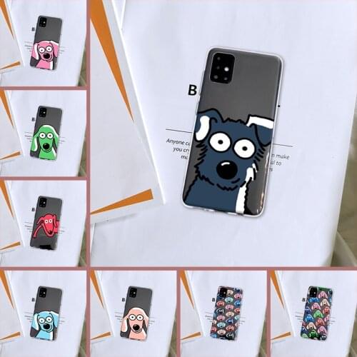 Back Cover For Samsung Galaxy A40 A30 A20 A10 Cute Dog Puppy Kawaii Silicone Soft Case For Samsung A80 A70 A60 A50 Phone Case