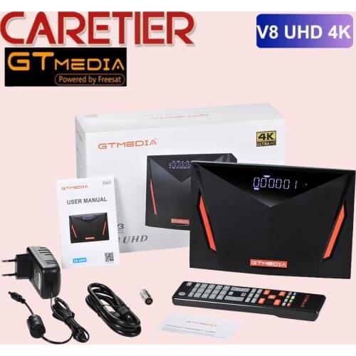 1PC New Gtmedia V8 UHD DVB S2 Satellite Receiver Builtin WIFI H.265 DDVB-S/S2/S2X+T/T2/Cable/ATSC-C/ISDBT better V8X V8 POR2