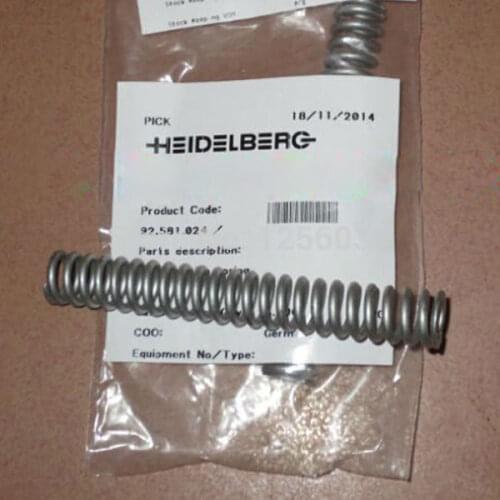1 Piece GTO52 Machine Parts Spring for GTO52 Machine 92.581.024 115x15x10.5x2mm