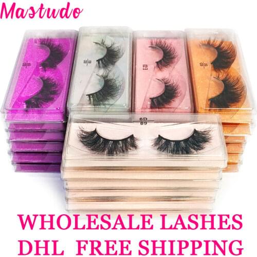 10/20/30/50/70/100 pairs Mink Lashes Wholesale 6D Mink Eyelashes Dramatic Long Fluffy Messy 3D lashes Makeup Eye Lashes