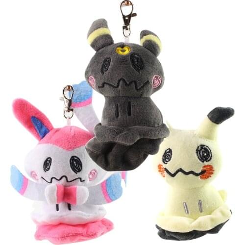 3 Styles Takara Tomy Pokemon Sylveon Umbreon Pikachu Plush Toys Dolls Kawaii Stuffed Peluches Gifts for Kids