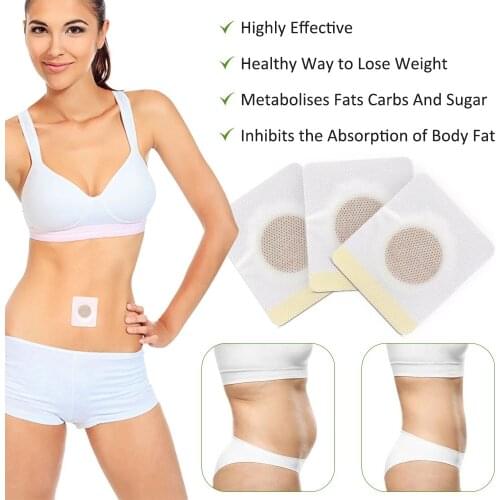 30Pcs Slim Patch Fat Burning Fat&Lose Weight Natural Herbs Navel Sticker Body Shaping Patches Belly Waist Navel Paste