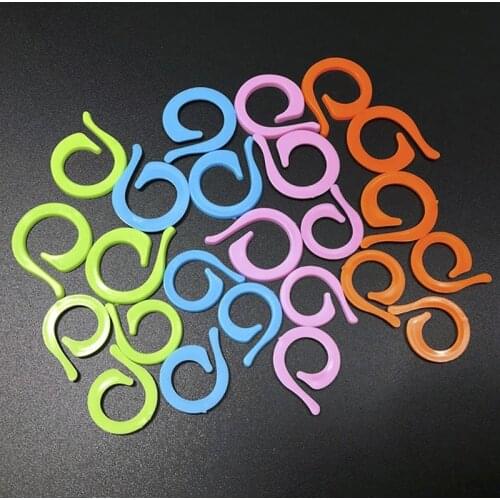 40/50/100pcs Knitting Crochet Markers Large Stitch Needle Clip Markers Ring Sewing Accessorie Color Counting Ring Knitting Tool