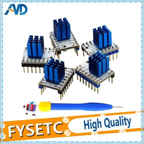 5pcs Super Silent 3D Printer TMC2100 V1.3 Stepper Motor Driver 256 segments Stepstick Compatible w/32 bit For Mechanical Arm