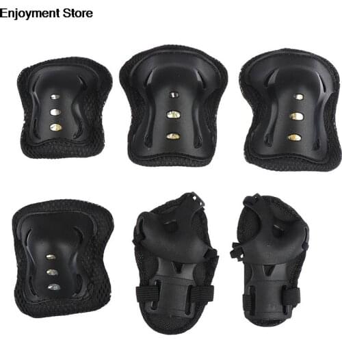 6PCS High Quality Kids Protective Gear Knee Pads Elbow Wrist Roller Skating Safety Protection Sports Accessories