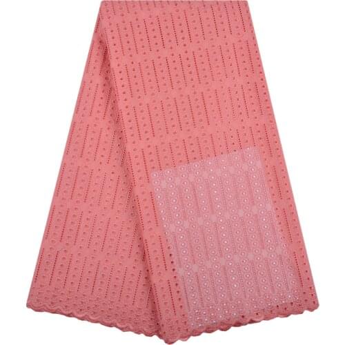 African Swiss Cotton Voile Lace High Quality Free Shipping 5yards/Lot 100%Cotton Embroidery Lace For Wedding Party 1287