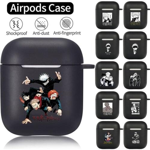 Anime Jujutsu Kaisen Airpods Case Protector for Airpods Earphone Earbuds Airpods Case Gojo Satoru Airpods Cover (just Case)