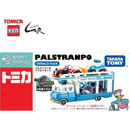 TAKARA TOMY TOMICA Vehicles Alloy Car Models Girl Toy Gifts Disneys Donald Duck and Friends Transport Truck