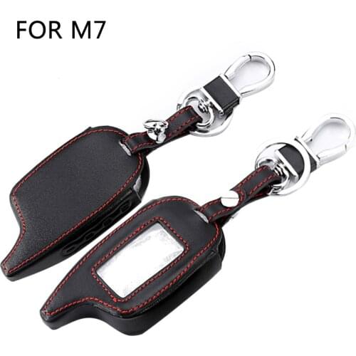 Car Key Chain Bag Russian Version Alarm System Cover Case Organizer Holder Wallet Pouch For Magicar 6/7/8/9 Remote Control 2021