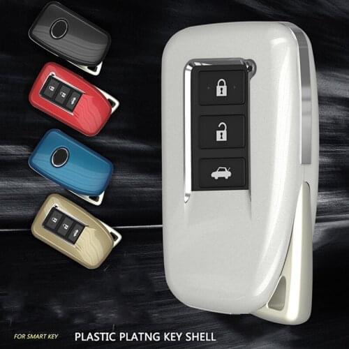 Car Key Cover shell For Lexus NX GS RX IS ES GX LX RC 200 250 350 LS 450H 300H plastic electro plating key case for lexus key