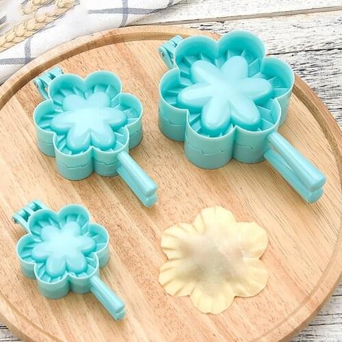 Home Kitchen Dumpling Tools Love Flower Model Mold Handmade Dumpling Pie Plastic Kitchen Diy Tools
