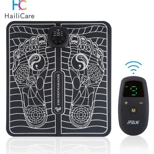 Electric EMS Foot Massager Pad Feet Muscle Stimulator Foot Massage Mat Improve Blood Circulation Relieve Ache Pain Health Care