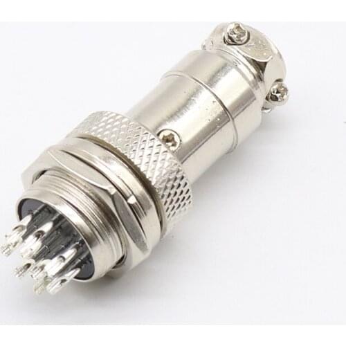 1set GX16 9 Pin Male & Female Diameter 16mm Wire Panel Connector L77 GX16 Circular Connector Aviation Socket Plug Free Shipping