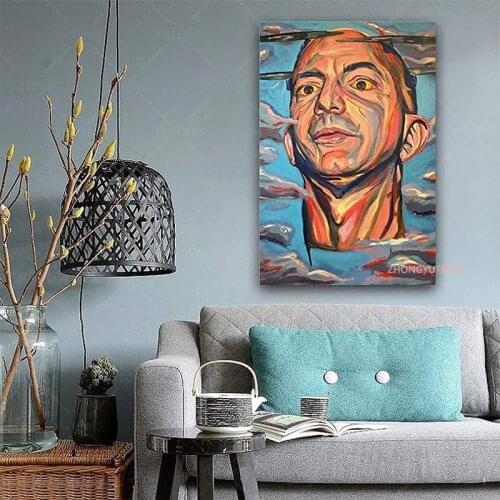 Jeff Bezos Quoted Gift Poster Wall Art For Living Room Decor Posters For Room Aesthetic print canvas painting frame