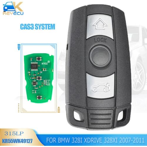 KEYECU Smart Remote Key 3 Button 315MHz/433MHz/315LP/868MHz PCF7953 for BMW CAS3 3+ 1 3 5 7 Series X5 X6 Z4 KYDZ Board