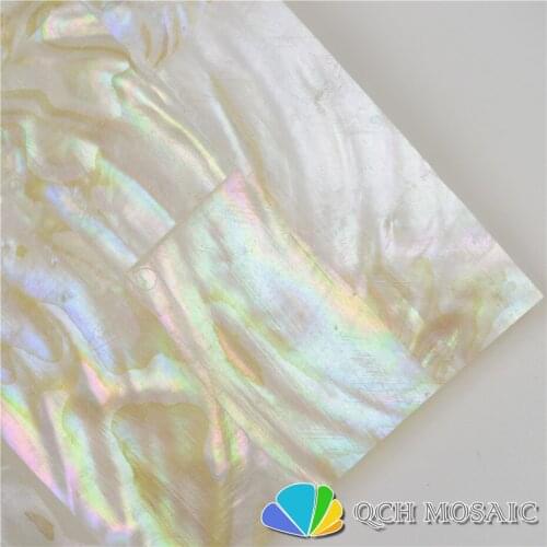 Freshwater shell laminate sheet for musical instrument and wood inlay natural dapple color thickness 0.2mm