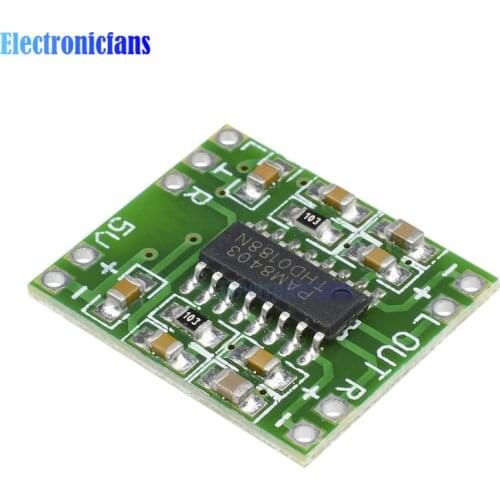 10Pcs 2x3W Dual Channel Mini Digital Power Amplifier Board PAM8403 For Arduino Class D Stereo Audio Amplifier Module 5V Power