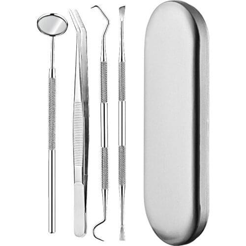 Dental Mirror kit Sickle Tartar Scaler Teeth Pick Spatula Dental Lab Dentist Oral Care Tooth Cleaning Tools dental instrument