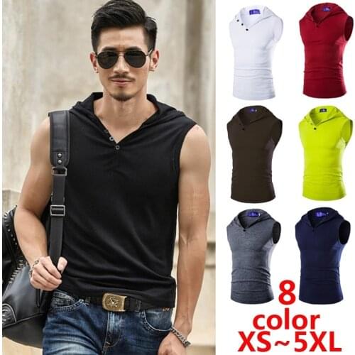 NEW Mens Fitness Vest Singlets Cotton T-shirt Tank Tops Man Muscle Vest Gymstringer Vest Muscle Slim Fit Undershirts