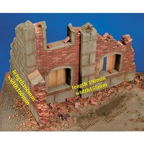 New Unassembled Ruins of the city wall base Resin Figure Unpainted Model Kit