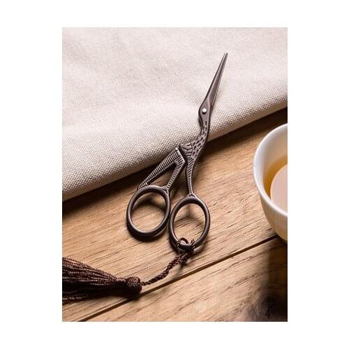 Japanese style restoring ancient ways crane scissors tea ceremony with zero accessories