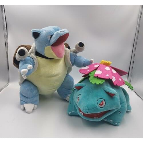 Original authentic Pokemon series Blastoise and Venusaur plush toy stuffed toys doll doll Give your child a birthday present