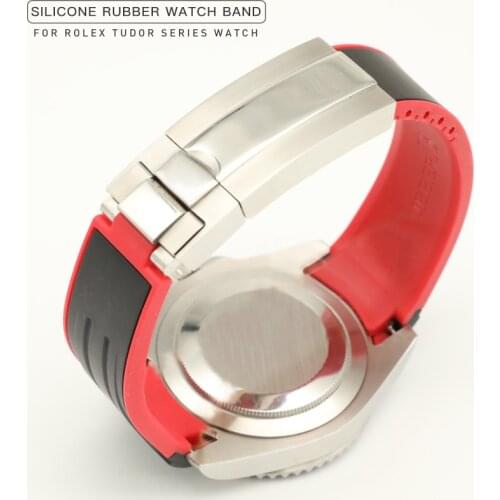 Watchbands Fit For Tudor Heritage Black Bay Rolex DAYTONA SUBMARINER GMT Silicone Watch Bracelet Rubber Watch Band Watch Strap