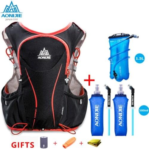 AONIJIE 2021 E906 Hydration Pack Backpack Rucksack Bag Vest Harness Water Bladder Hiking Camping Running Marathon Race Sports 5L