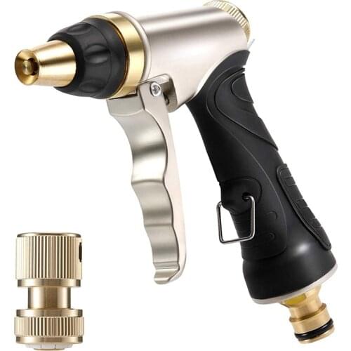 Garden Hose Nozzles Kit 4 Watering Patterns High Pressure Spray Nozzle for Garden Watering Lawn Washing