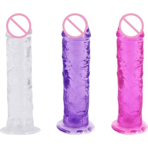 Silicone Realistic Soft Jelly Big Dildo G Spot Clitoris Stimulation Vibrator Sex Toys for Women Sex Product Female Masturbator