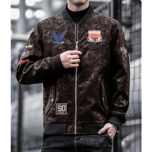 Мужские куртки из искусственной кожи Yizlo China At AliExpress