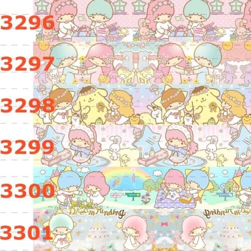 10yards - different sizes-Cartoon Grosgrain ribbon - Melody/Lovely pattern printed ribbon