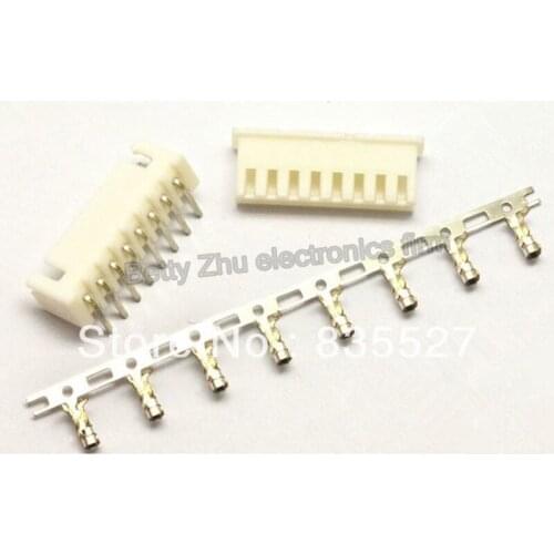 100pcs/lot XH2.54-8P 8PIN terminal block 2.54MM pitch connector : plug + plastic bending needle socket + terminal